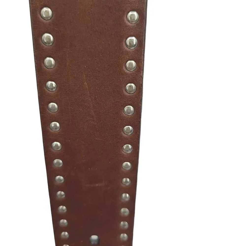 Womens Italian Leather Belt M 34